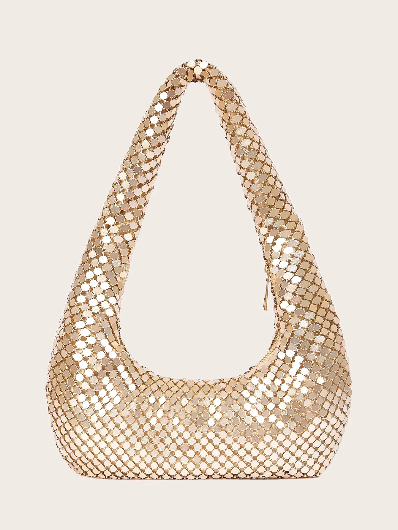 Women'S Evening Bags - Tas Ketiak Logam Berkilauan Kelas Atas