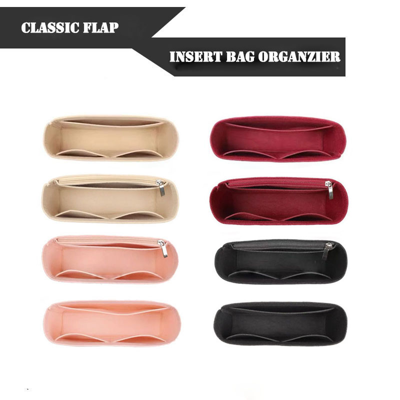 Women Bags Chanel - Tas Makeup wanita bahan flanel Flap,
