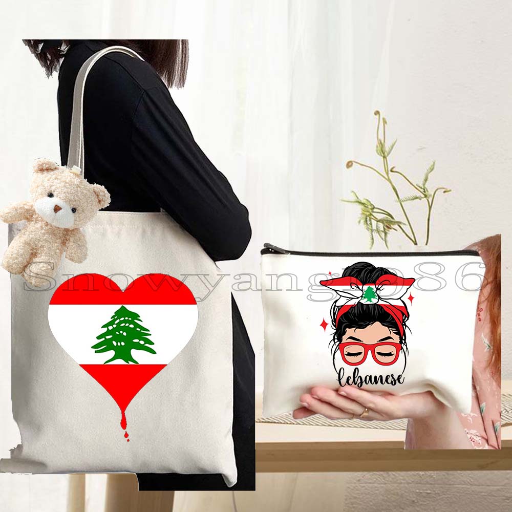 Women Bags Lebanon - 3 Buah Tas Tote Bahu Kanvas