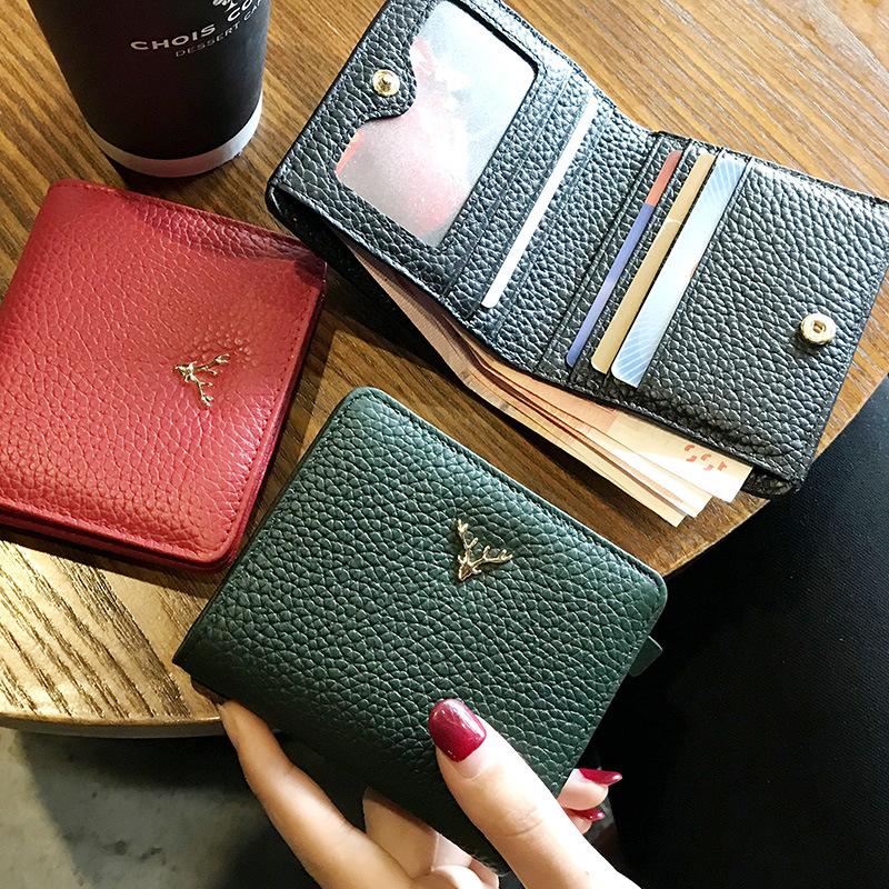 Women Bags Zara - Dompet pendek tipis wanita kulit sapi