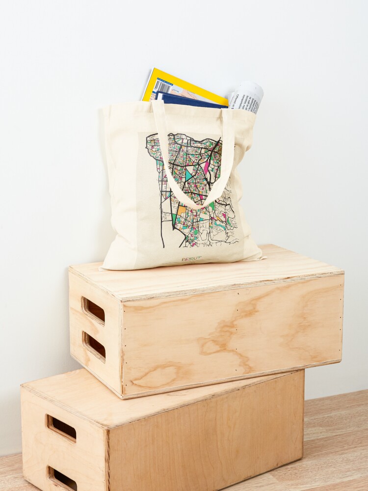 Beirut, Lebanon Tas Tote Peta  - Women Bags Lebanon ulasan dan harga
