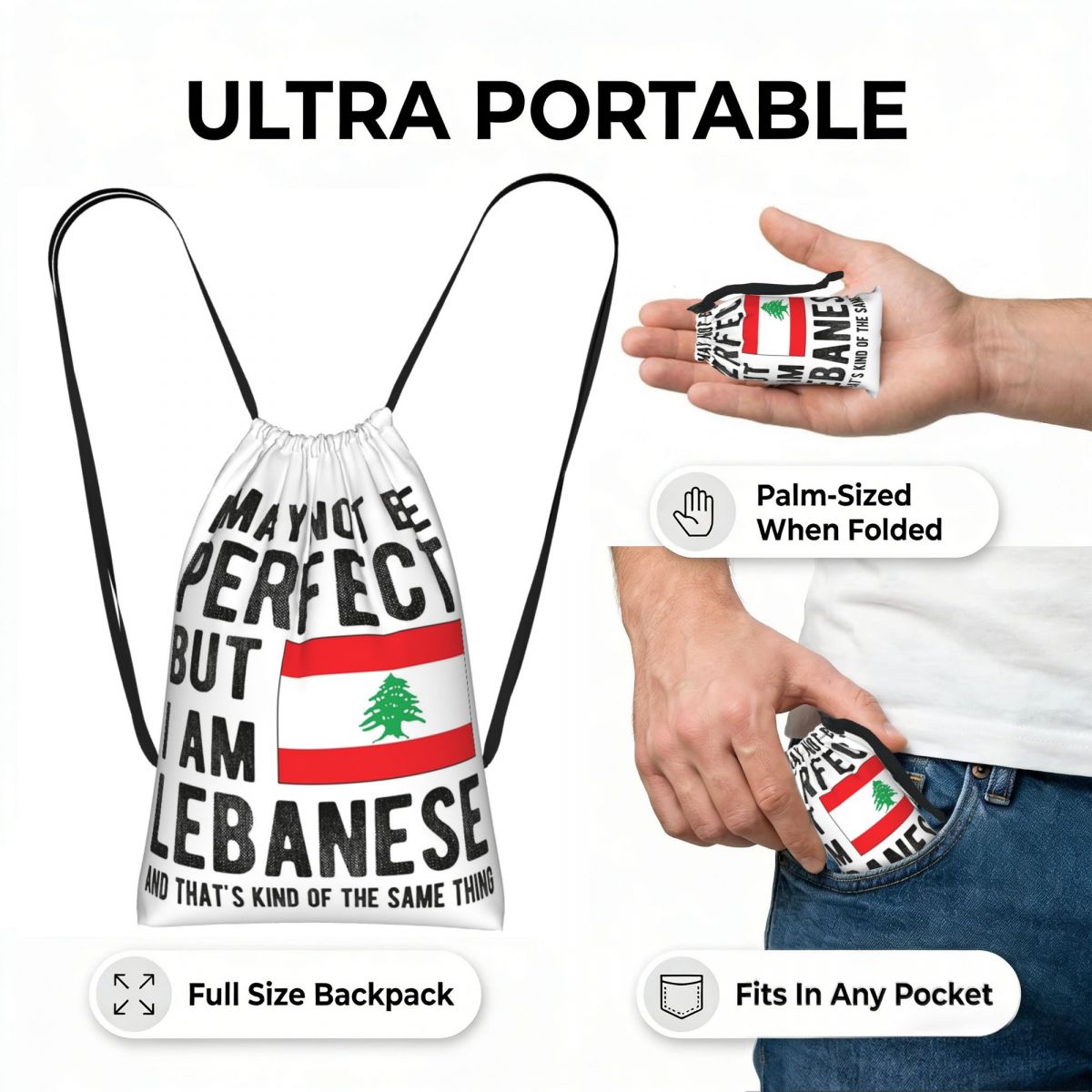 Tas Ransel Serut Bendera Leban - Women Bags Lebanon ulasan dan harga