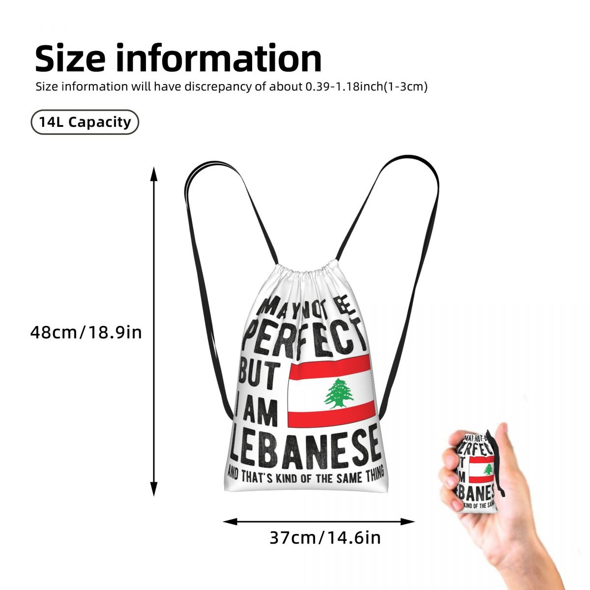 Tas Ransel Serut Bendera Leban - Women Bags Lebanon ulasan dan harga