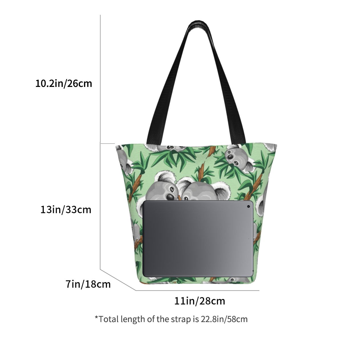 Tas Kanvas Belanja Motif Koala - Women Bags Australia ulasan dan harga