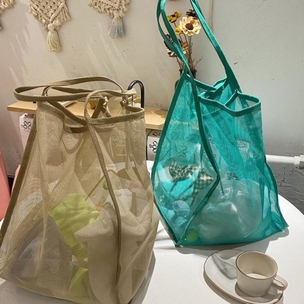 Tas Pantai Berbahan Jaring Rin - Women Bags Casual ulasan dan harga