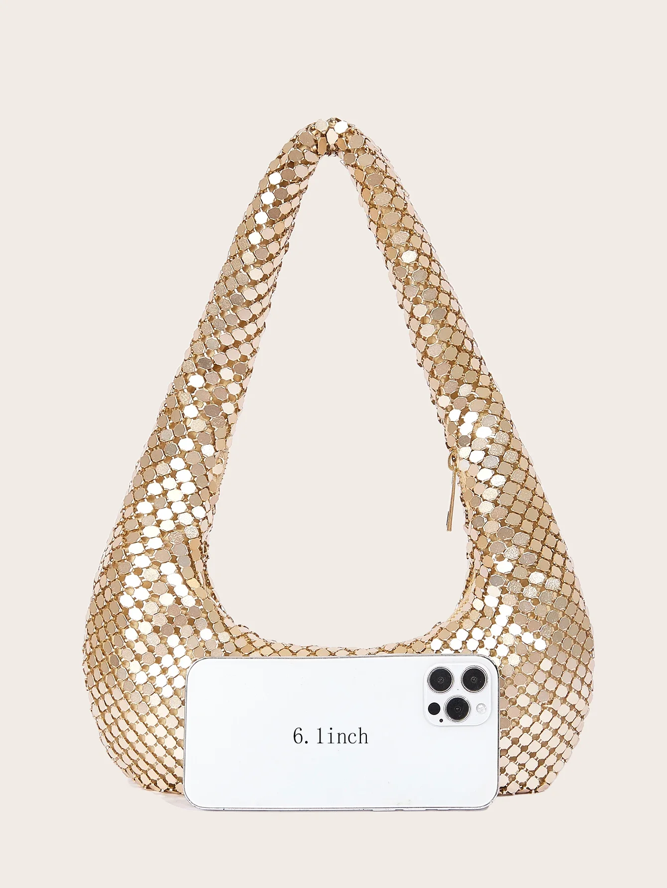 Tas Ketiak Logam Berkilauan Ke - Women'S Evening Bags ulasan dan harga