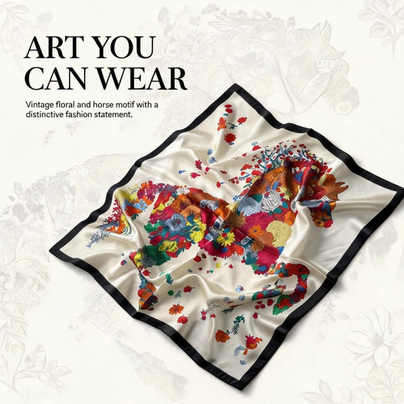 Bandana Sutra Wanita 65X65CM 1 - Women Bags For Office ulasan dan harga