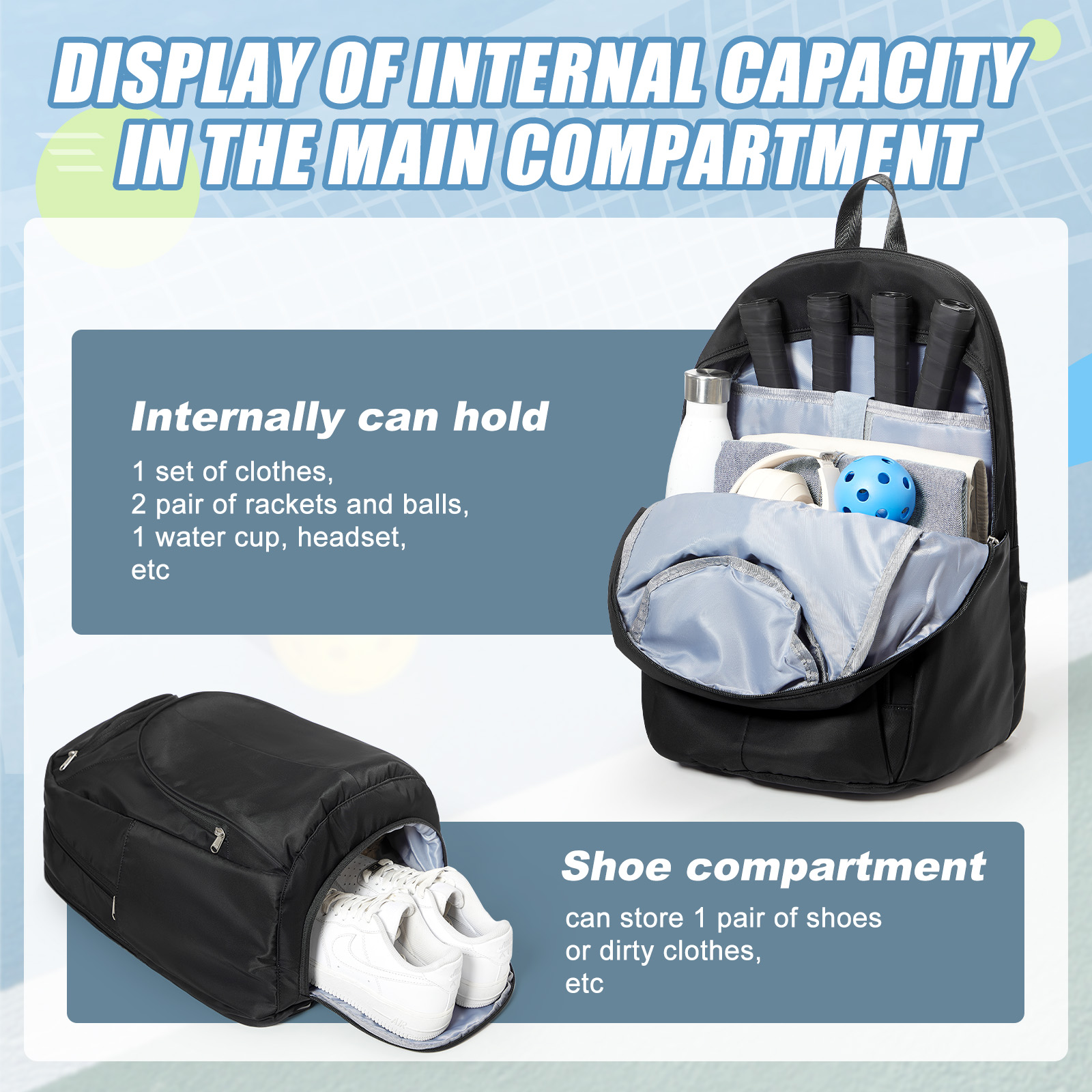 Tas Tenis Ransel Tenis 2 Raket - Women Bags Casual ulasan dan harga