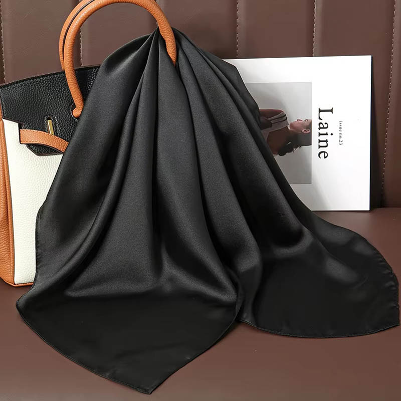 Syal Segi Empat Sutra Warna So - Women Bags For Office ulasan dan harga