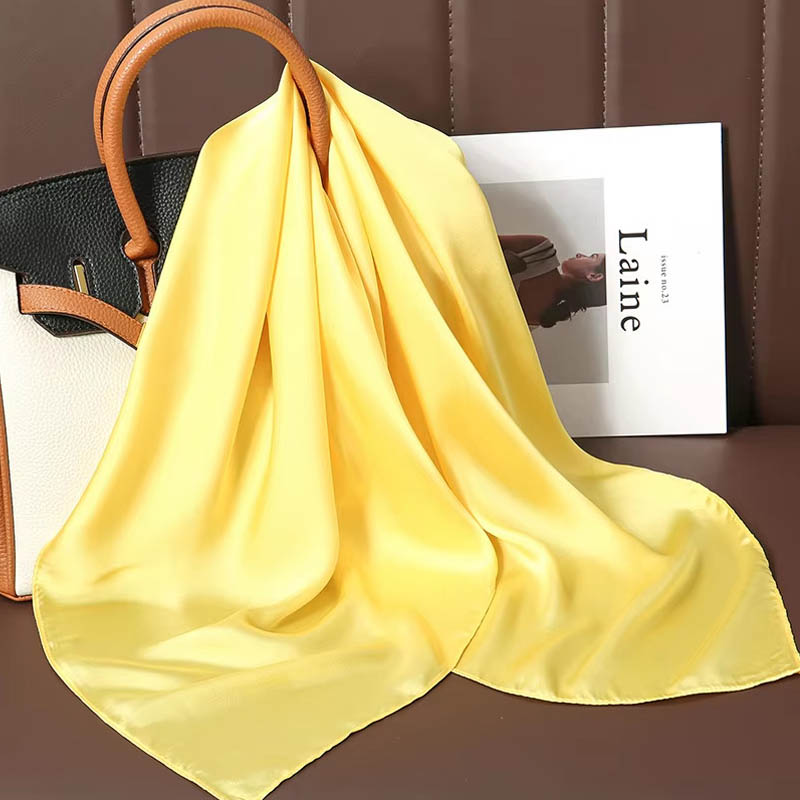 Syal Segi Empat Sutra Warna So - Women Bags For Office ulasan dan harga