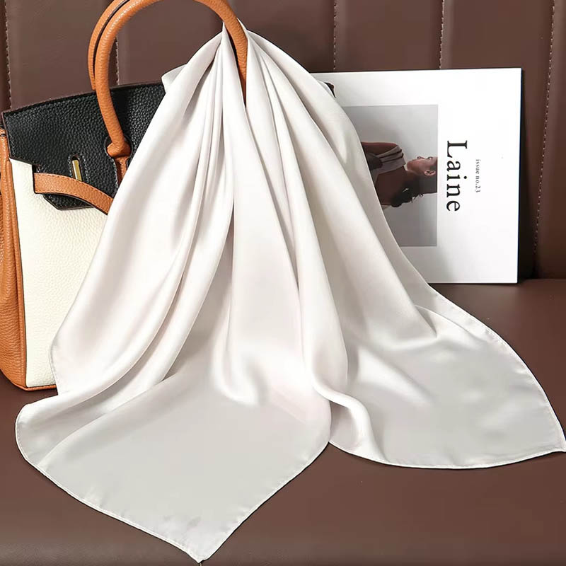 Syal Segi Empat Sutra Warna So - Women Bags For Office ulasan dan harga