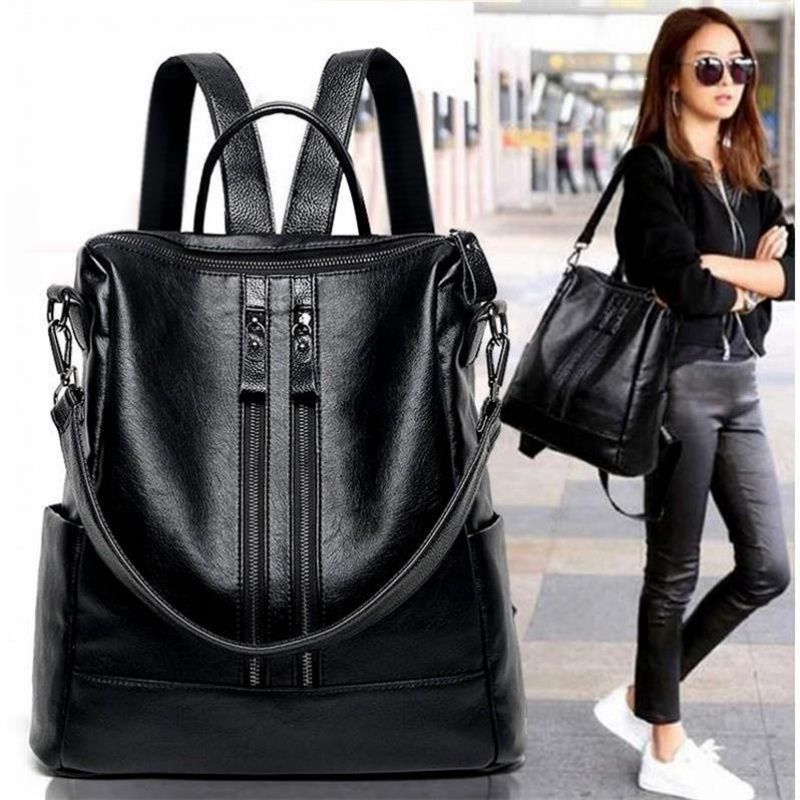 Ransel Kulit Lembut Wanita Tas - Women Bags For Office ulasan dan harga