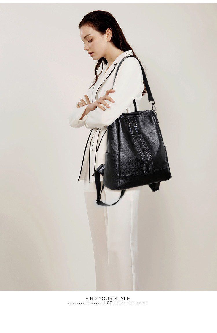 Ransel Kulit Lembut Wanita Tas - Women Bags For Office ulasan dan harga