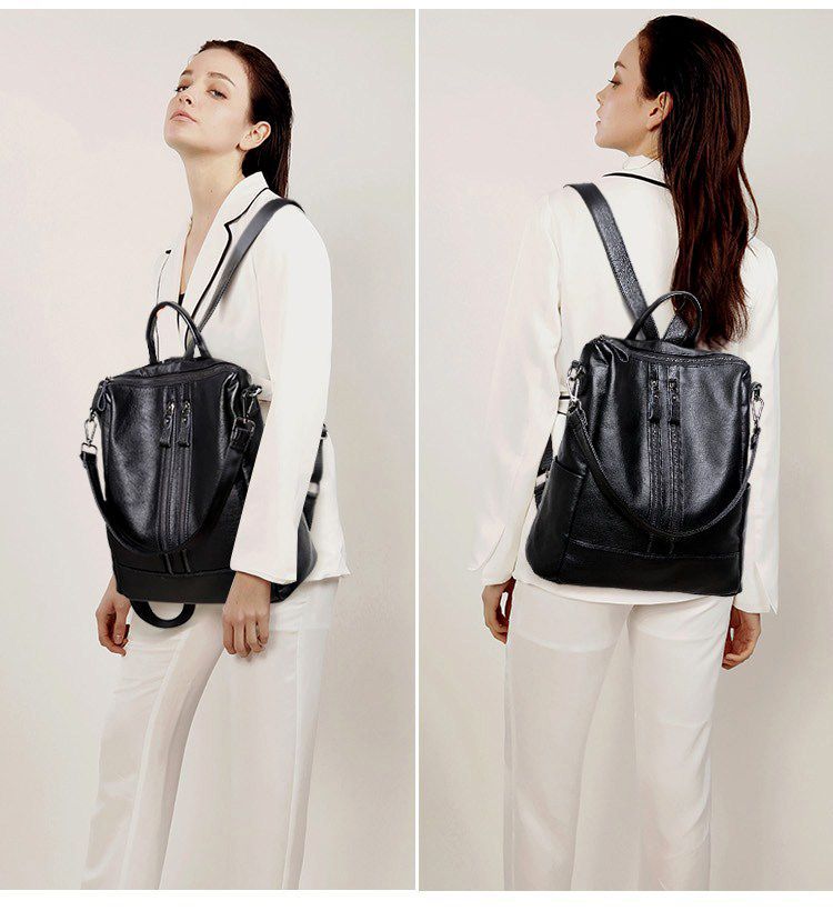Ransel Kulit Lembut Wanita Tas - Women Bags For Office ulasan dan harga