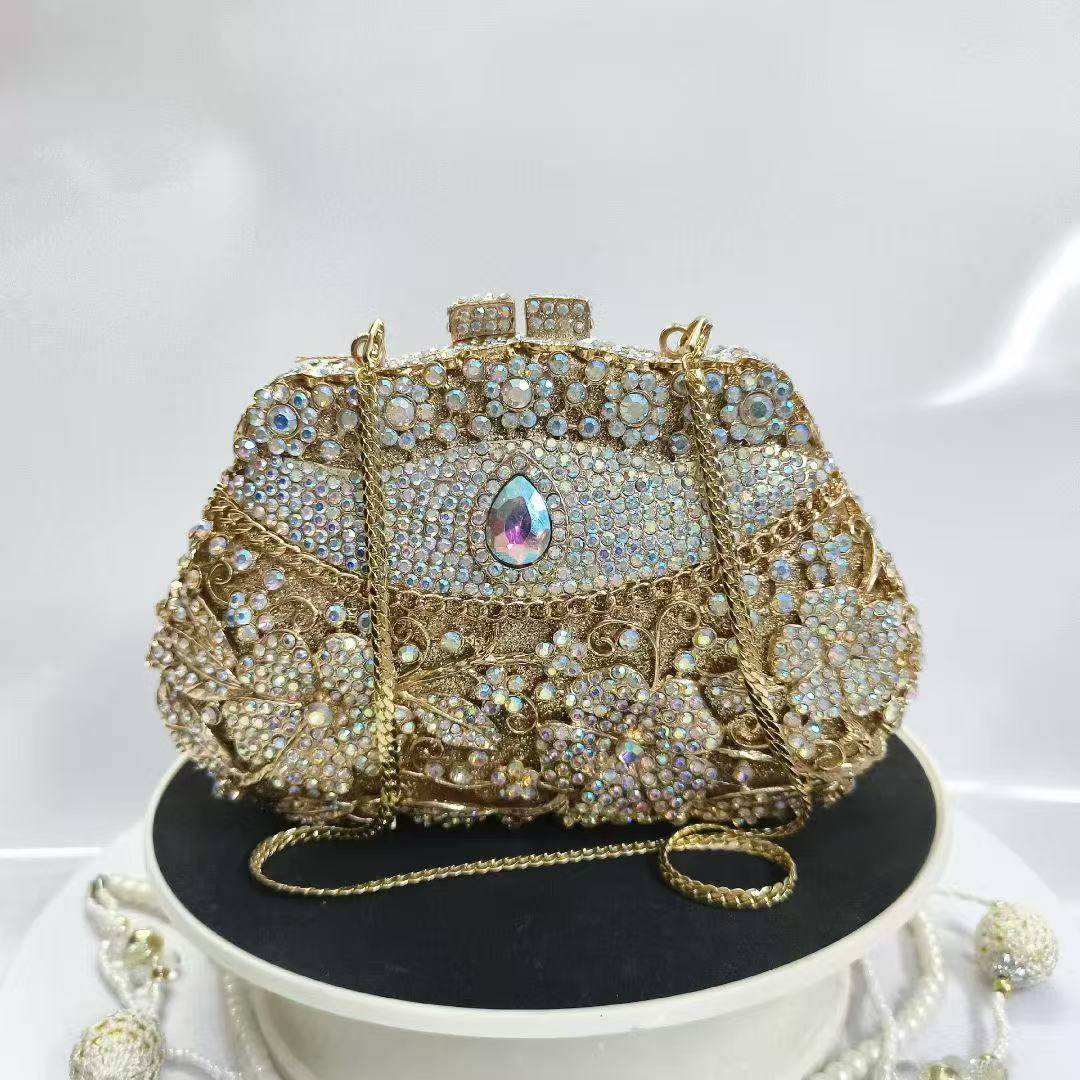 Tas Malam Berlian Bunga Logam  - Women'S Evening Bags ulasan dan harga