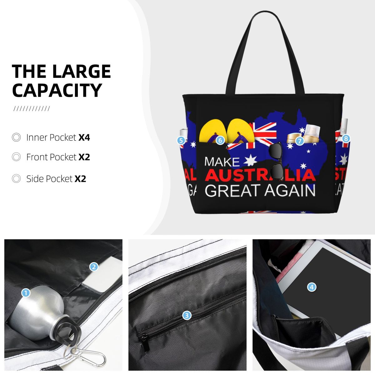 Tas Tote Pantai Make Australia - Women Bags Australia ulasan dan harga