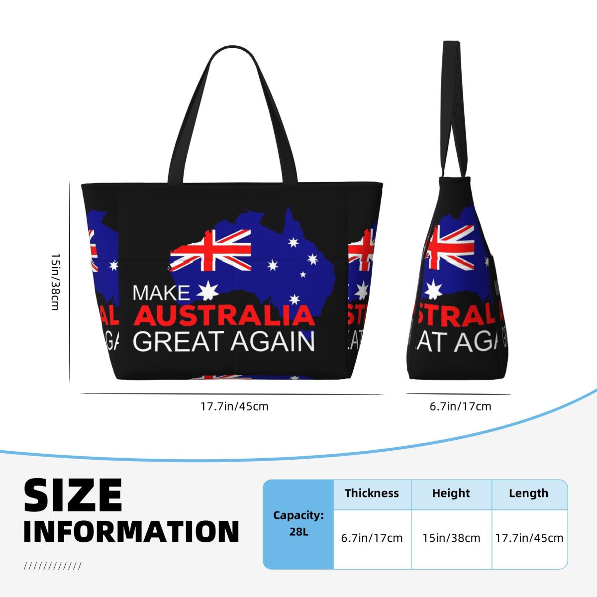 Tas Tote Pantai Make Australia - Women Bags Australia ulasan dan harga