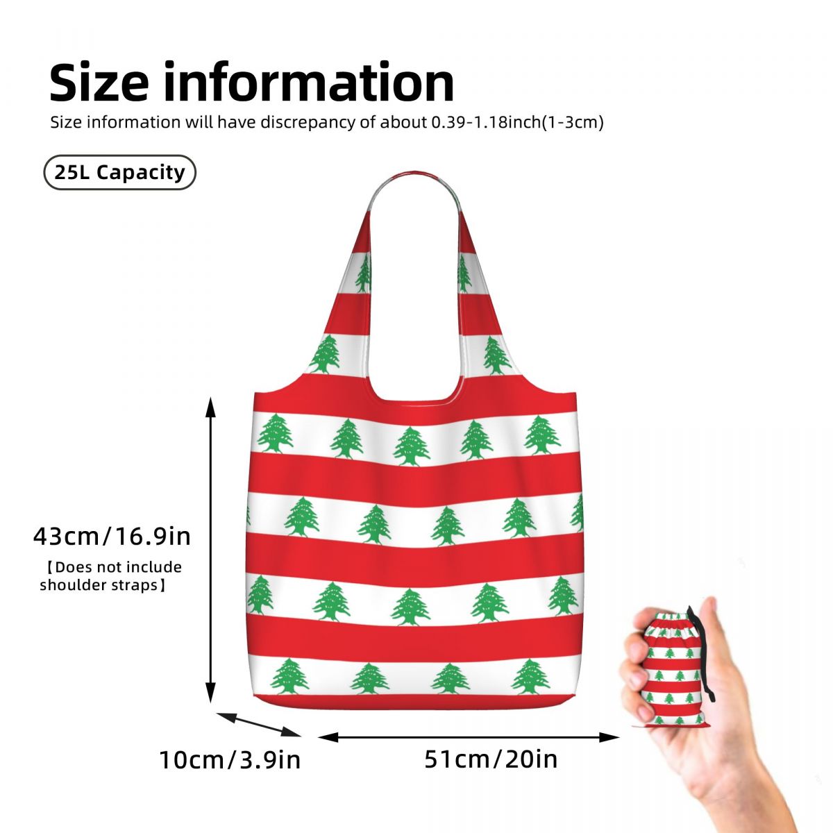 Tas Belanja Kanvas Bendera Leb - Women Bags Lebanon ulasan dan harga