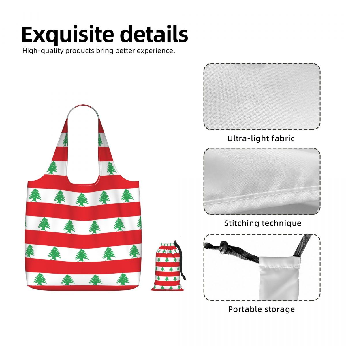 Tas Belanja Kanvas Bendera Leb - Women Bags Lebanon ulasan dan harga