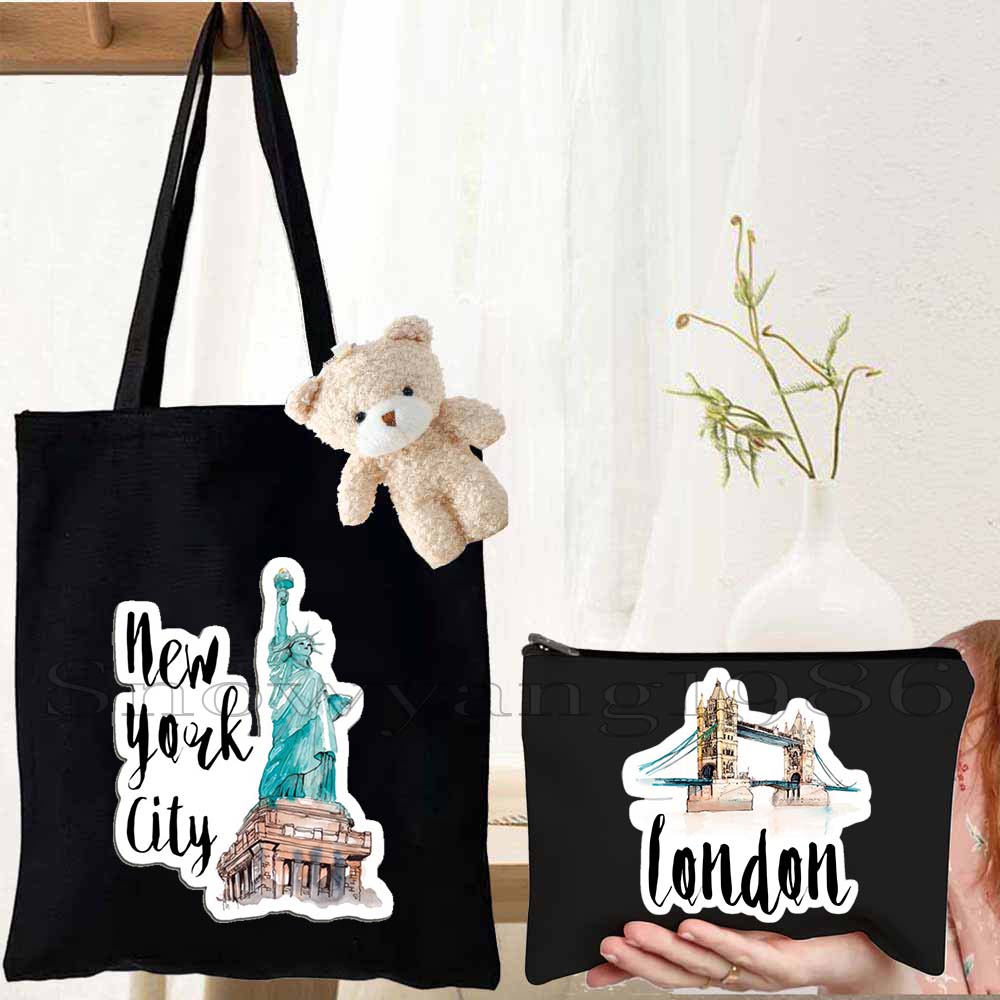 3 Buah Tas Tote Kanvas Wanita  - Women Bags In Egypt ulasan dan harga